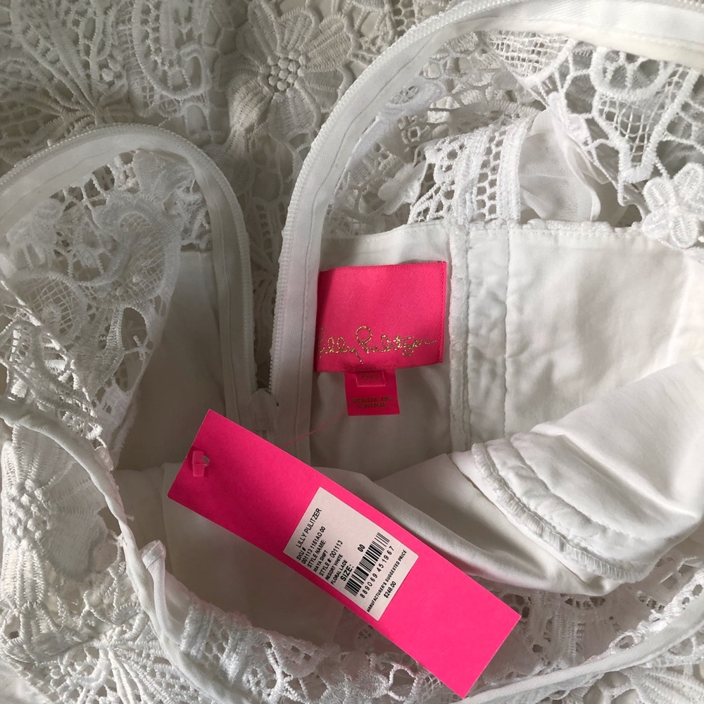 Lilly Pulitzer White Lace Mini Dress - Picture 3 of 6